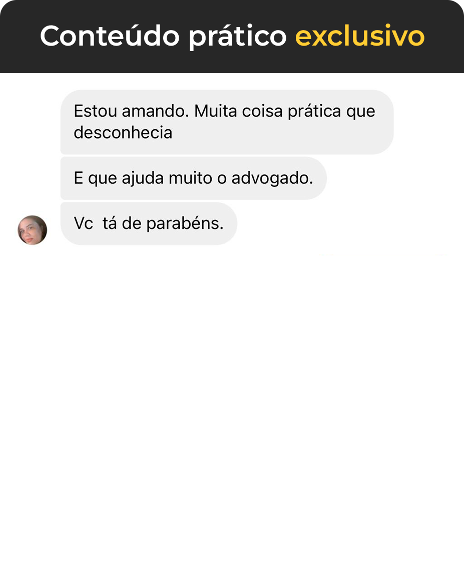 Testemunho, Feedback, conteúdo prático exclusivo. Aulas com conteúdo riquíssimo em detalhes que fará toda a diferença.